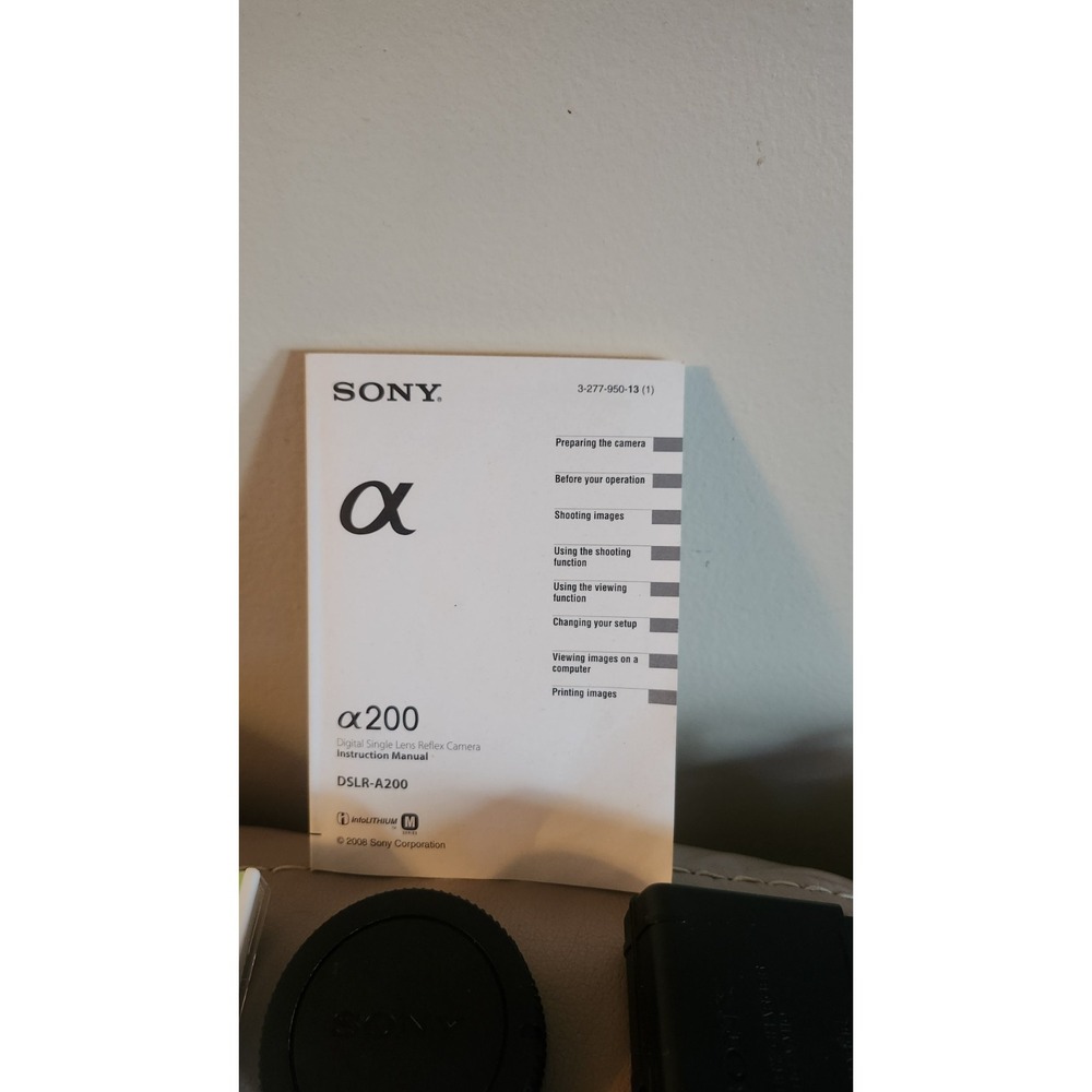 Sony Alpha DSLR-A200 10.2MP Digital SLR Camera W 18-70mm & 4.5-5.6/75-300 Lens - Picture 8 of 16